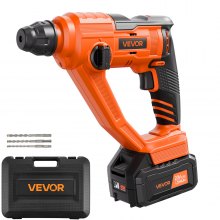 20V SDS-Plus Cordless Rotary Hammer Drill Kit 0.6-Inch 1000RPM 2 Functions