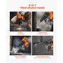 20V SDS-Plus Brushless Cordless Rotary Hammer Drill Kit 1 In 1200RPM 4 Functions