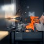 VEVOR 20V Brushless Cordless Hammer Drill, Lithium-Ion 1 Inch Rotary Hammer Driver, SDS-Plus Electric Lightweight Power Tool Kit with Battery and Charger, 4 Functions, 1200 RPM, 5300 BPM