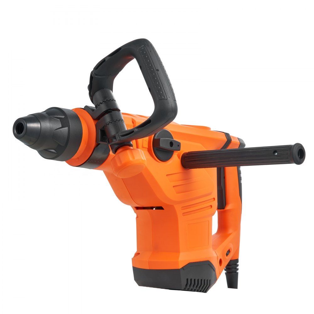VEVOR Corded Hammer Drill, 1600W 175-350RPM Electric Demolition Drills, 2-Inch SDS-Max Rotary Hammer Driver, 3 Functions Chipping Power Tool Kit for Concrete, Drilling Wood Plastic