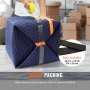 VEVOR Moving Blankets, 1829x1016 mm, 12 kg/dz Weight, 6 Packs, Professional Non-Woven & Recycled Cotton Packing Blanket, Heavy Duty Mover Pads for Protecting Furniture, Floors, Appliances, Blue/Orange