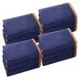 VEVOR Moving Blankets, 203.2 x 182.9 cm, 15.9 kg/dz Weight, 12 Packs, Professional Non-Woven & Recycled Cotton Packing Blanket, Heavy Duty Mover Pads for Protecting Furniture, Floors, Appliances, Blue/Orange