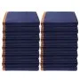VEVOR Moving Blankets, 203.2 x 182.9 cm, 15.9 kg/dz Weight, 12 Packs, Professional Non-Woven & Recycled Cotton Packing Blanket, Heavy Duty Mover Pads for Protecting Furniture, Floors, Appliances, Blue/Orange