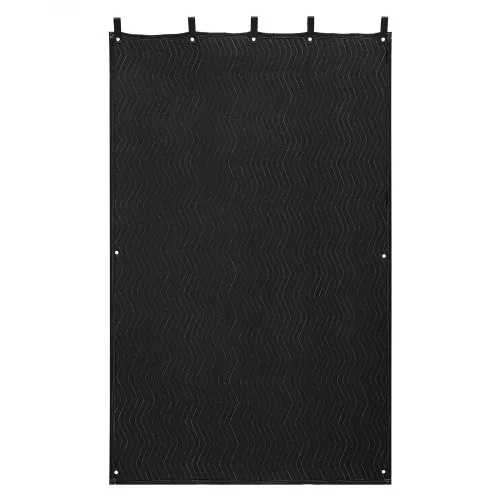 VEVOR Sound Dampening Blankets, Soundproof Curtains with 2032 x 1219 mm, Soundproof Blanket with Grommets, Studio Grommeted Blanket, for Window, Door, Light Blocker, Music Recording, Black