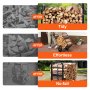 VEVOR Firewood Log Cart, 113 kg Load Capacity, Outdoor and Indoor Wood Rack Storage Mover with Pneumatic Rubber Wheels, Heavy Duty Steel Dolly Hauler, Firewood Carrier for Fireplace, Fire Pit, Black