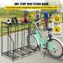 VEVOR Bike Rack with Storage Bike Stand for Garage for 4-Bike Freestanding Metal