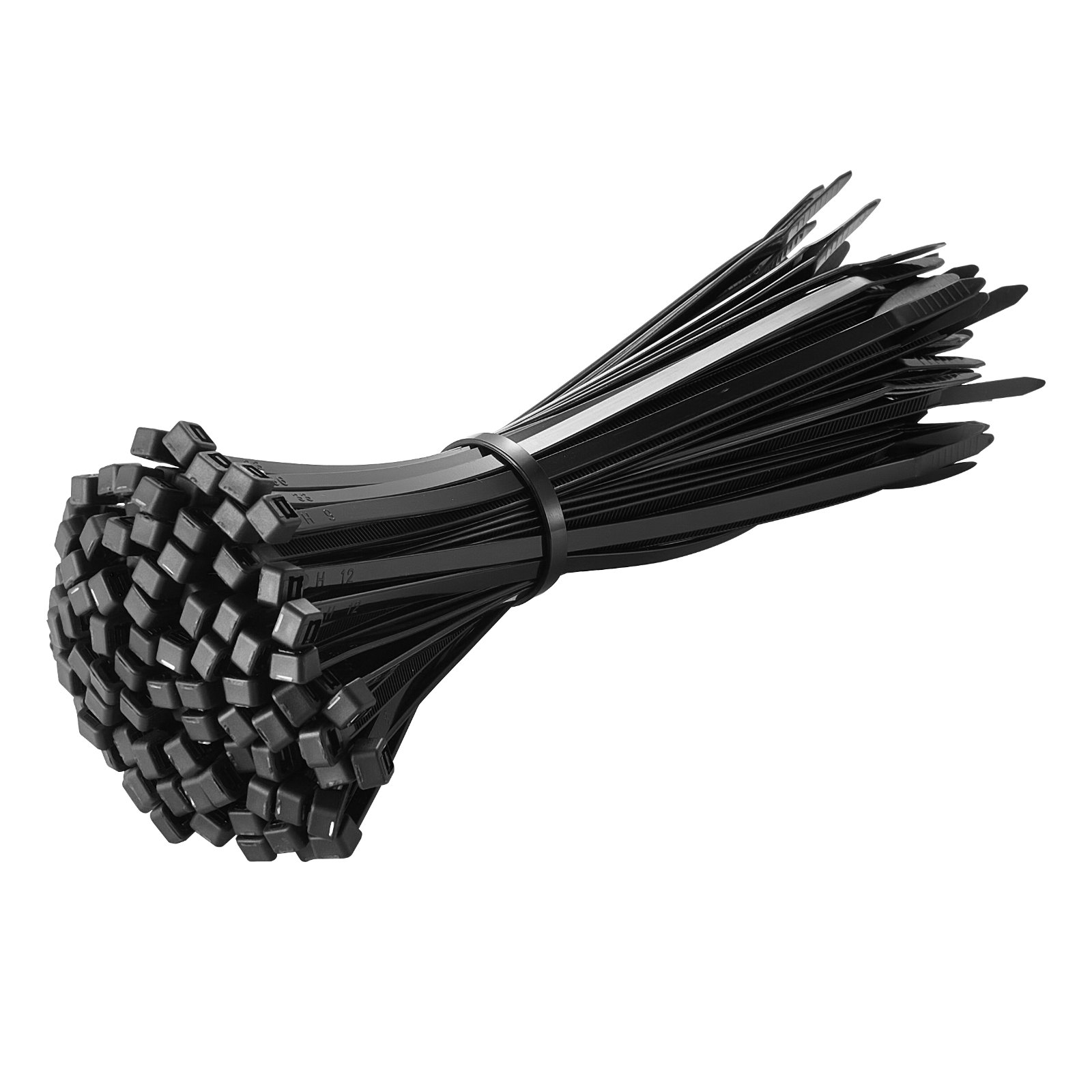 VEVOR 1000 Pack Cable Zip Ties, 8-inch Heavy Duty Cable Wire Ties with 45LBS High Tensile Strength, Multi-Purpose Self-Locking Nylon Tie Wraps, Heat & Cold Resistant for Indoor and Outdoor Use