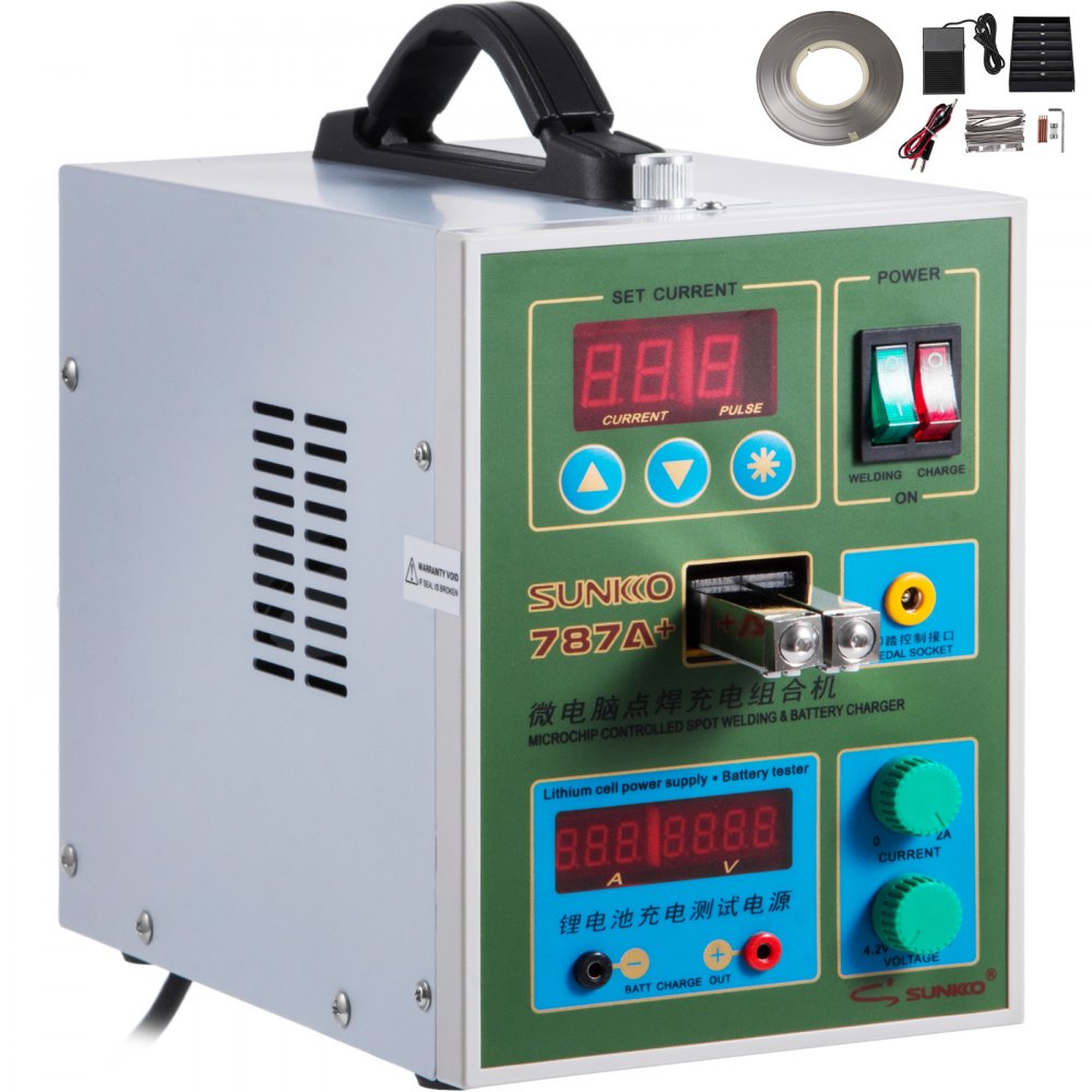 787A+ Pulse Spot Welder for 18650 & Battery Pack Charger 500A 1.5kw