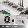 VEVOR LX-6000 Induction Bottle Sealer Cap Diameter 20-80mm Induction Sealing Machine Continuous Induction Sealer Heat Induction Sealing Machine for Height 80-300mm Bottles