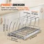 VEVOR Pan and Pot Rack, Expandable Pull Out Under Cabinet Organizer, Cookie Sheet Baking Pans tray Organization, Adjustable Wire Dividers, Steel Lid Holder for Kitchen Cabinet & Pantry Storage,