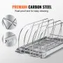 VEVOR Pan and Pot Rack, Expandable Pull Out Under Cabinet Organizer, Cookie Sheet Baking Pans tray Organization, Adjustable Wire Dividers, Steel Lid Holder for Kitchen Cabinet & Pantry Storage,