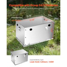 Battery Box Group 24/31 Aluminum Alloy Shell for Off-Road Racers & Trucks