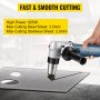 VEVOR Electric Nibbler 3.5mm Heavy Duty Metal Sheet Cutter Stainless Steel 625W