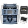 VEVOR Money Counter Machine, Mixed Denominations 2CIS,UV, MG, MT,IR, DB Counterfeit Detections Bill Counter with 8 Working Modes, 800/1000/1200/1500pcs/min with External Display & Printer for Bank