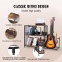 VEVOR Record Player Stand 3-Tier Metal Turntable Stand with Guitar Store Black