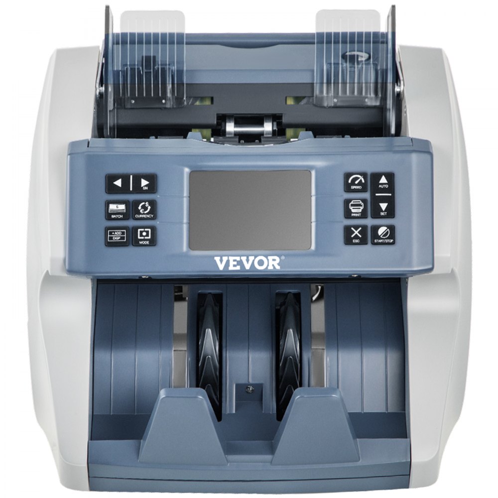 VEVOR Money Machine, Mixed Denominations Money Counter, 5 Counterfeit Detection Small Bill Counter, Multiple Working Modes Cash Machine, 800/1000/1200/1500pcs/min Note Counting Machine for Bank