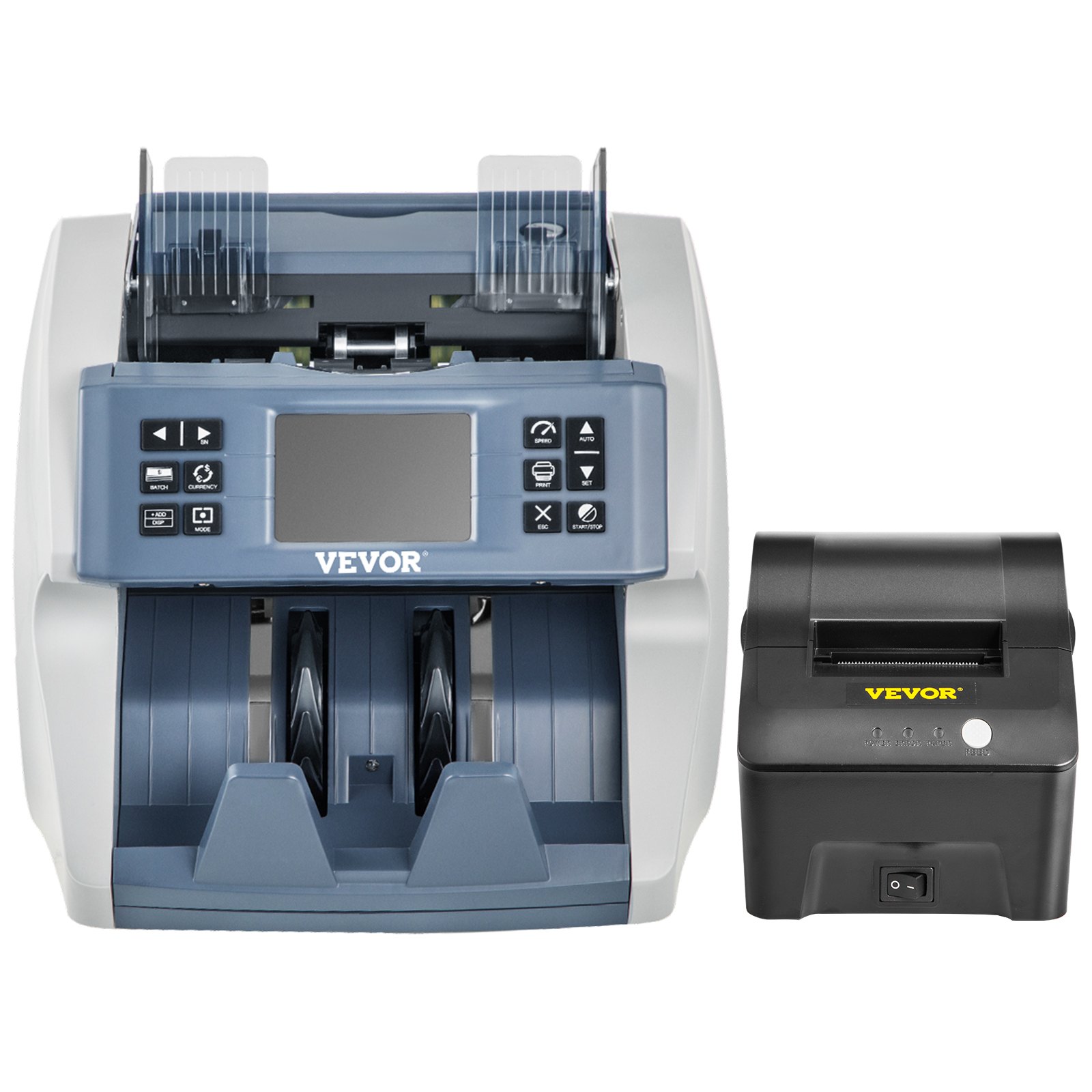 VEVOR Money Machine, Mixed Denominations Money Counter, 5 Counterfeit Detection Small Bill Counter, Multiple Working Modes Cash Machine, 800/1000/1200/1500pcs/min Note Counting Machine for Bank