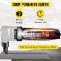 VEVOR Sheet Metal Nibbler 380W, Electric Metal Nibbler 1800RPM High Speed Rotor 0.07in/1.8mm, Metal Nibbler Cutter w Replaced Blades Storage Case for Cutting Stainless Steel, Aluminium, Plastic