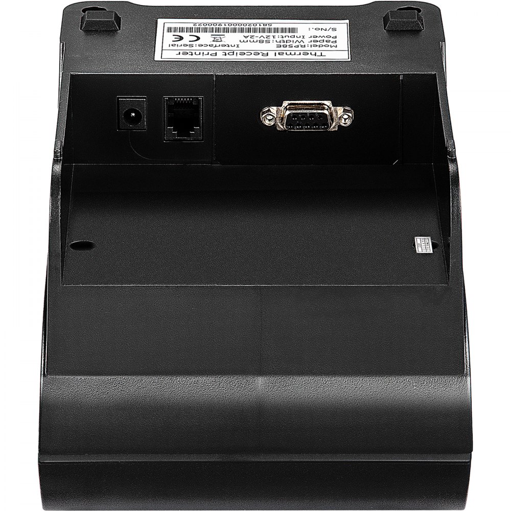 VEVOR Printer Receipt, 58mm Thermal Printer, ESC/POS Command Thermal Receipt Printer, Portable for Bank, Supermarket, Office, Restaurant Support Win 2003/XP/7/8/10 & Cashbox Driver