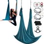 VEVOR Aerial Silk & Yoga Swing, 11 Jaardia, Aerial Yoga Hammock Kit 100 g/m nailonkankaalla, täydellinen takilalaitteisto ja helppo asennusopas, Antigravity Flying for All Levels Fitness Kehonrakennus, Green