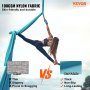 VEVOR Aerial Silk & Yoga Swing, 11 Yards, Aerial Yoga Hengekøyesett med 100gsm nylonstoff, Fullrigging Maskinvare og enkel oppsettveiledning, Antigravity Flying for alle nivåer Fitness Bodybuilding, Blå