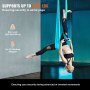 VEVOR Aerial Silk & Yoga Swing, 10 m Length, Aerial Yoga Hammock Kit with 100gsm Nylon Fabric, Full Rigging Hardware & Easy Set-up Guide, Antigravity Flying for All Levels Fitness Bodybuilding, Blue