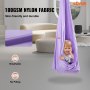 VEVOR Sensory Swing for Kids, 2.8 m, Therapy Swing for Children with Special Needs, Cuddle Swing Indoor Outdoor Hammock for Child & Adult with Autism, ADHD, Aspergers, Sensory Integration, Purple
