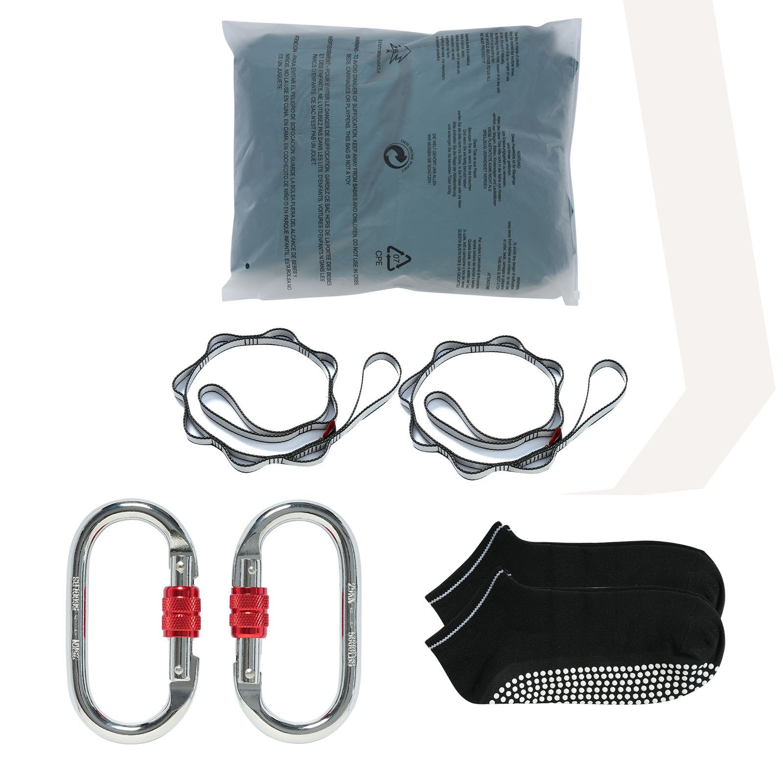 VEVOR Aerial Yoga Hängmatta & Gunga, 5,5 Yards, Aerial Yoga Starter Kit med 100gsm nylontyg, komplett riggningshårdvara och enkel installationsguide, Antigravity Flygning för alla nivåer Fitness Bodybuilding, Grön