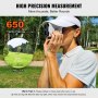 VEVOR Telémetro de golf, telémetro láser de caza de golf de 650 yardas, medición de distancia de aumento 6X, accesorio de golf con bloqueo de bandera de alta precisión, interruptor de pendiente, escaneo continuo y baterías
