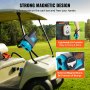 VEVOR Golf Rangefinder, 1300 Yards Laser Golfing Hunting Range Finder, 6X Magnification Distance Measuring, Golfing Accessory with External Magnet Mount, High-Precision Flag Lock, Slope, and Batteries