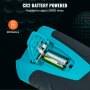 cr2 battery-powered VEVOR golf rangefinder showcasing battery compartment with 800 battery inside.