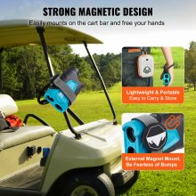 VEVOR Télémètre de golf, télémètre laser de chasse au golf de 1 300 mètres, mesure de distance à grossissement 6X, accessoire de golf avec support magnétique externe, verrouillage du drapeau de haute précision, pente et piles