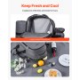 VEVOR Beach Picnic Backpack Bag for 2 Person with Cooler Compartment Grey