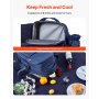 VEVOR Beach Picnic Backpack Bag for 2 Person with Cooler Compartment Navy Blue