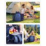 VEVOR Beach Picnic Backpack Bag for 2 Person with Cooler Compartment Navy Blue