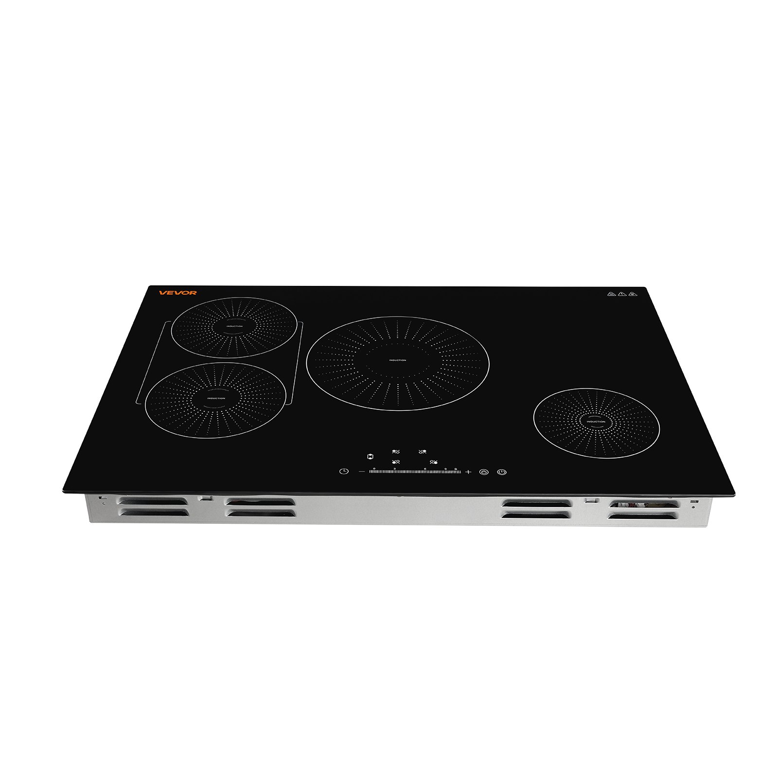 VEVOR Induction Cooktop 30inch 4 Burners Built-in Electric Stove 220V 7500W, Low-Power Continuous Heating, Induction Burner for Kitchen, with 9 Power Levels, LED Touch Screen, and Child Lock