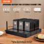 VEVOR Restaurant Pager System, Wireless 400m Long Range Lineup Waiting Queue Signal, Guest Customer Calling Beepers with Vibration & Flashing, 24 Buzzers for Food Truck, Church, Nursery, Hospital