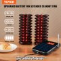 VEVOR Restaurant Pager System, Wireless 500m Long Range Lineup Waiting Queue Signal, Guest Customer Calling Beepers with Vibration & Flashing, 20 Buzzers for Food Truck, Church, Nursery, Hospital