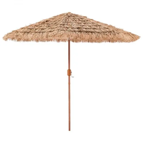 5 pcs patio dining chair set with umbrella hole 5 Pieces Patio Dining Set 4 Cushioned Rattan Armchairs and Square Table main image 1