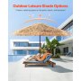 Tiki Umbrella Thatched Patio Umbrella 9 ft Poolside Patio Beach Umbrella