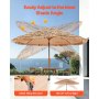 Tiki Umbrella Thatched Patio Umbrella 9 ft Poolside Patio Beach Umbrella