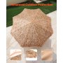 Tiki Umbrella Thatched Patio Umbrella 9 ft Poolside Patio Beach Umbrella