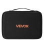 VEVOR Battery Organizer Storage Box, Battery Case Bag with Tester BT-168, Waterproof Batteries Organizer Storage Case with Zipper, Holds 167 Batteries AA AAA C D 9V Button, Black (Box Only)