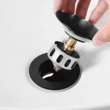 Bathroom Sink Drain with Overflow Anti-Clogging Vessel Sink Drain Strainer