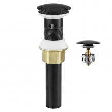 Bathroom Sink Drain with Overflow Anti-Clogging Vessel Sink Drain Strainer