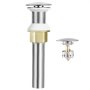 Bathroom Sink Drain Without Overflow All Metal Vessel Sink Drain Strainer