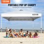 VEVOR Pop Up Canopy Party Tent 10 x 10 ft with Portable Bag for Camping White