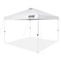 VEVOR pop up canopy tent with white cover, metal frame, and tie-down ropes. ideal for outdoor events.
