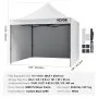VEVOR Pop Up Canopy Tent Outdoor Gazebo Tent 304.8 x 304.8cm with Sidewalls & Bag White