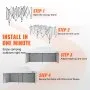 VEVOR Pop Up Canopy Tent Outdoor Gazebo Tent 10x20FT with Sidewalls & Bag White